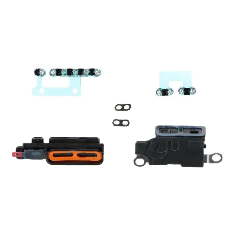 For iPhone 16 Plus 6 in 1 Speaker DustPlusof Mesh Set (Black)