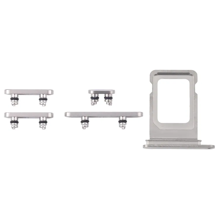 For iPhone 16 Pro Max Original SIM Card Tray + Side Keys (White)