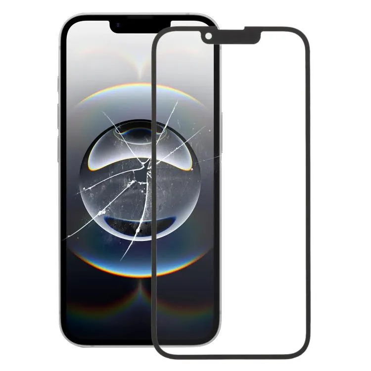 For iPhone 16e Front Screen Outer Glass Lens with OCA Optically Clear Adhesive