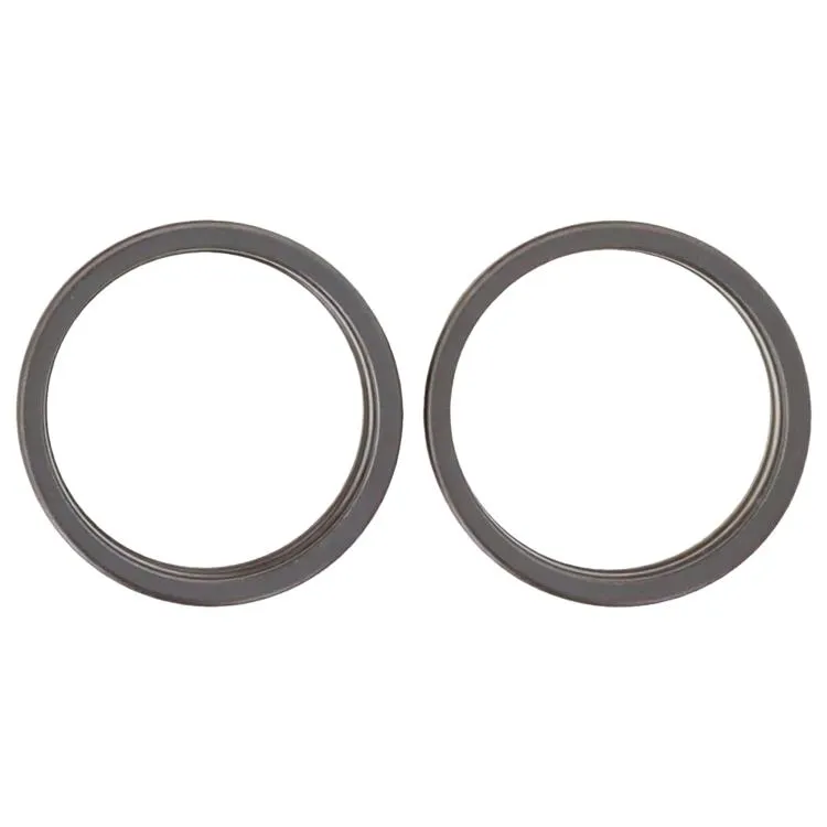 For iPhone 17 2pcs/set Rear Camera Glass Lens Metal Outside Protector Hoop Ring (Black)
