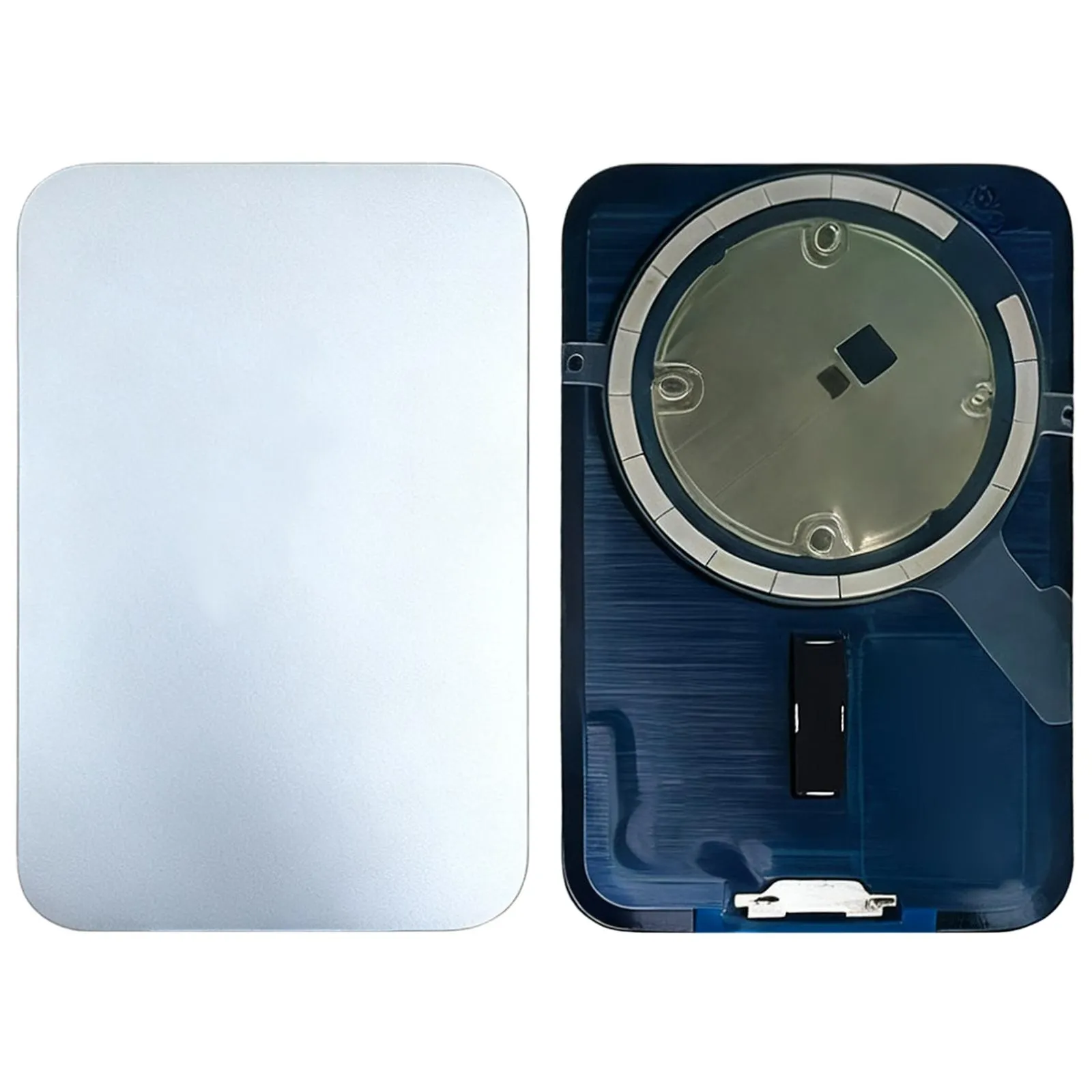 For iPhone 17 Pro Max Glass Battery Back Cover with MagSafe Magnet (White)