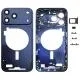 For iPhone 17 Pro Max Middle Frame Bezel Plate with Camera Lens Cover (Blue)