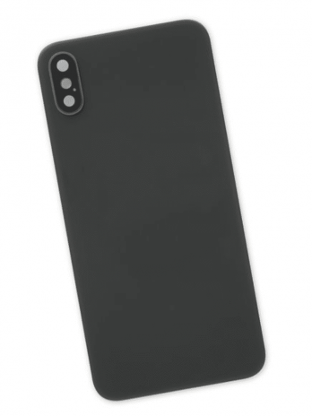 iPhone XS Aftermarket Blank Rear Glass Panel with Lens Cover