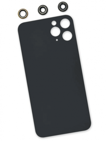 iPhone 11 Pro Aftermarket Blank Rear Glass Panel with Lens Covers