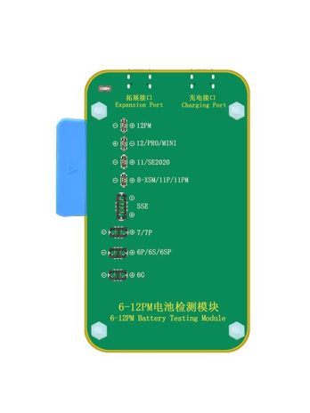 JC Battery Detection Module for iPhone 6-12PROMax Number of Read-write Cycles Life Percentage Modify Health Activation