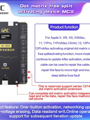 I2C 35 In 1 Face-14 Dot Matrix Programmer for IPhone X to 14PM Lattice IC Read Write Repair Face ID Dot Flex Cable Replace