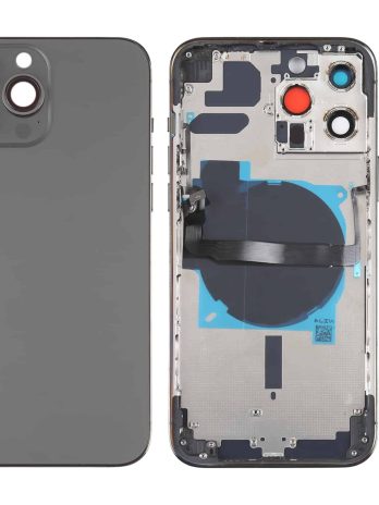 For iPhone 13 Pro Max Battery Back Cover with Side Keys & Card Tray & Power + Volume Flex Cable & Wireless Charging Module