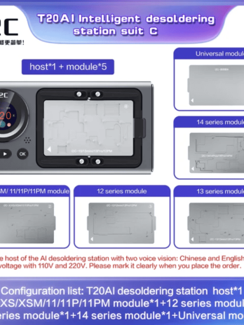 i2C T20 Intelligent PCB De-soldering Station For iPhone X-14 ProMax
